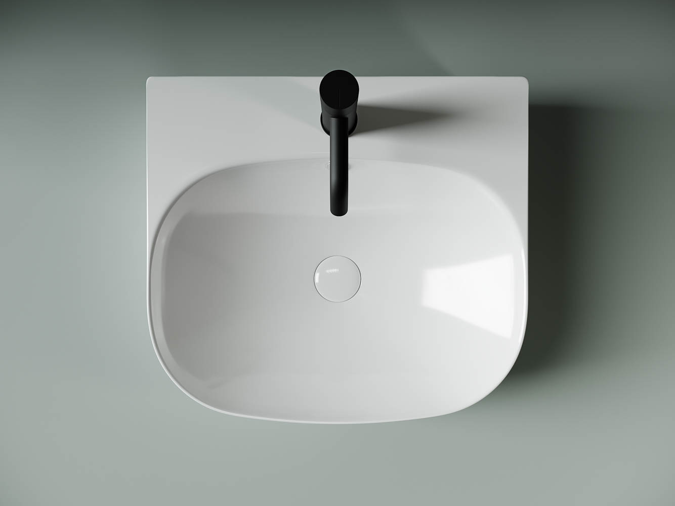 Фото Раковина Ceramicanova Element CN5011 накладная 50 × 44,5 × 14,5 см, белый глянцевый