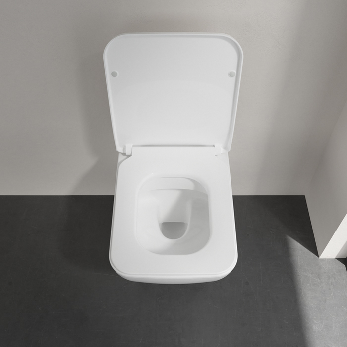 Фото Унитаз подвесной Villeroy & Boch Venticello 4611RS01, безободковый, с сиденьем с микролифтом, белый глянцевый