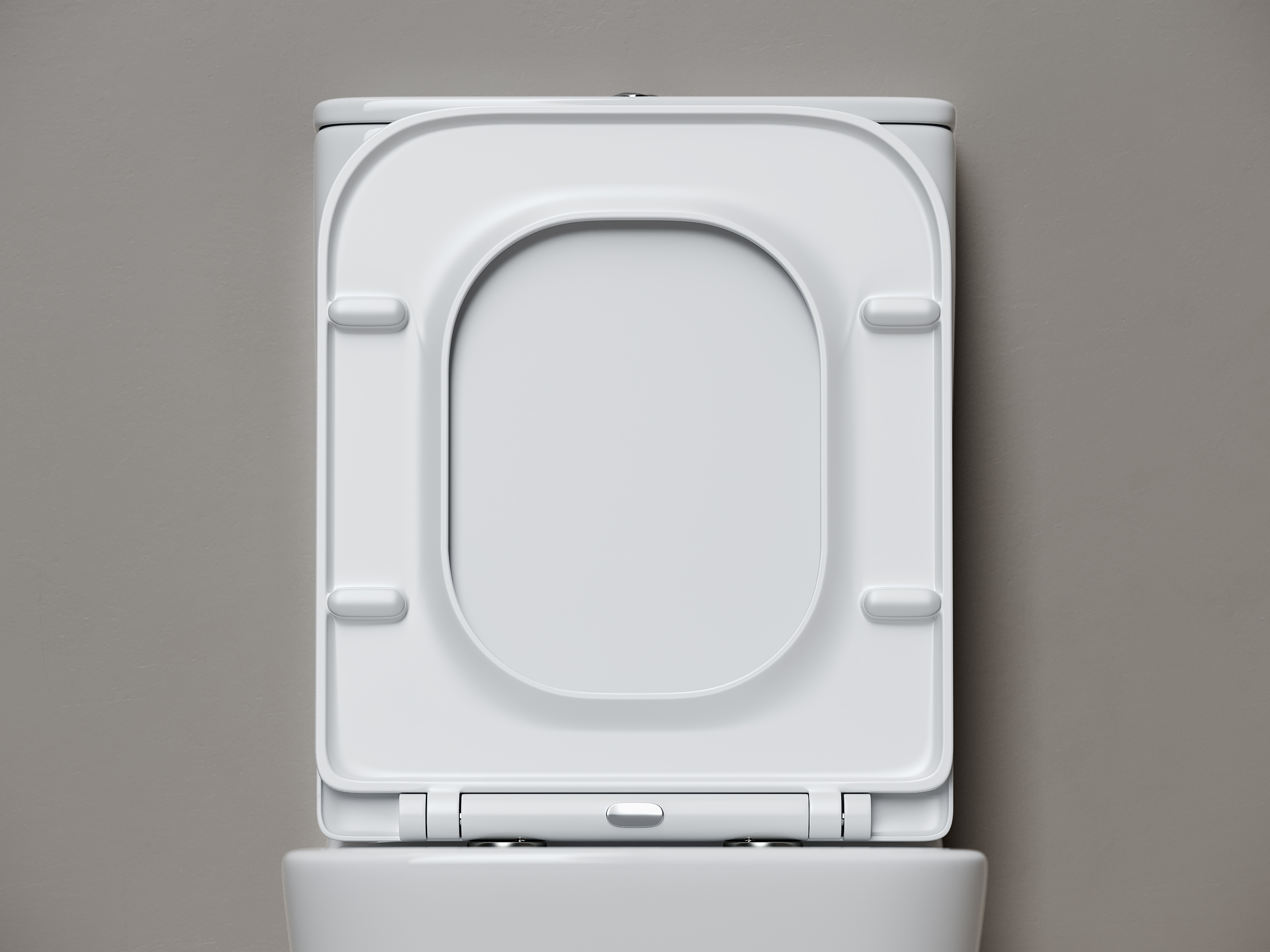 Фото Унитаз Ceramicanova Cubic CN1803T с сиденьем с бачком компакт, белый глянцевый