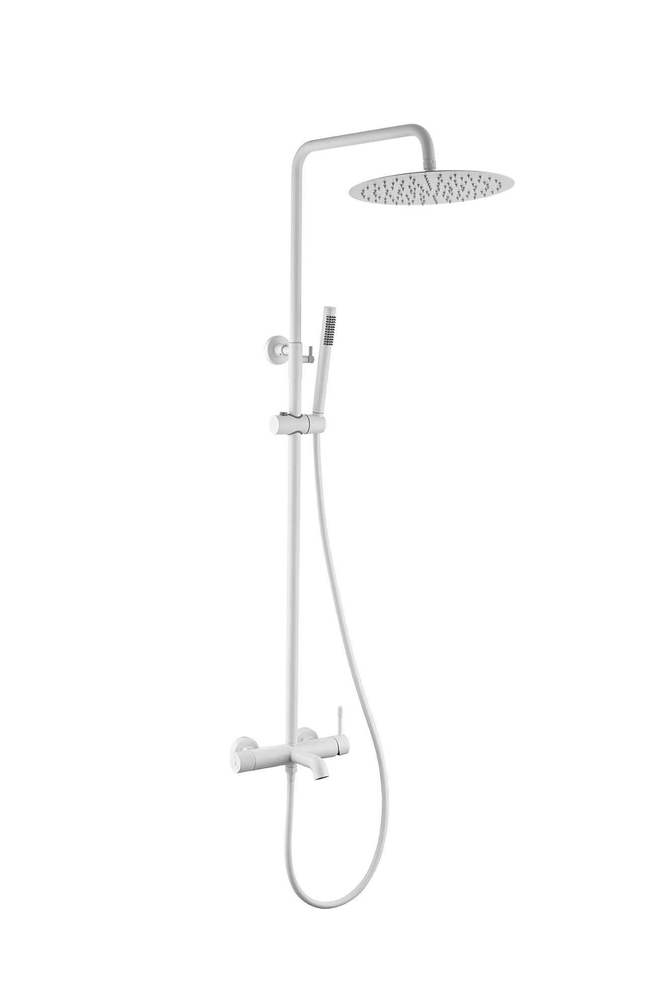 Фото Душевая стойка Boheme Uno 468-MW белый матовый