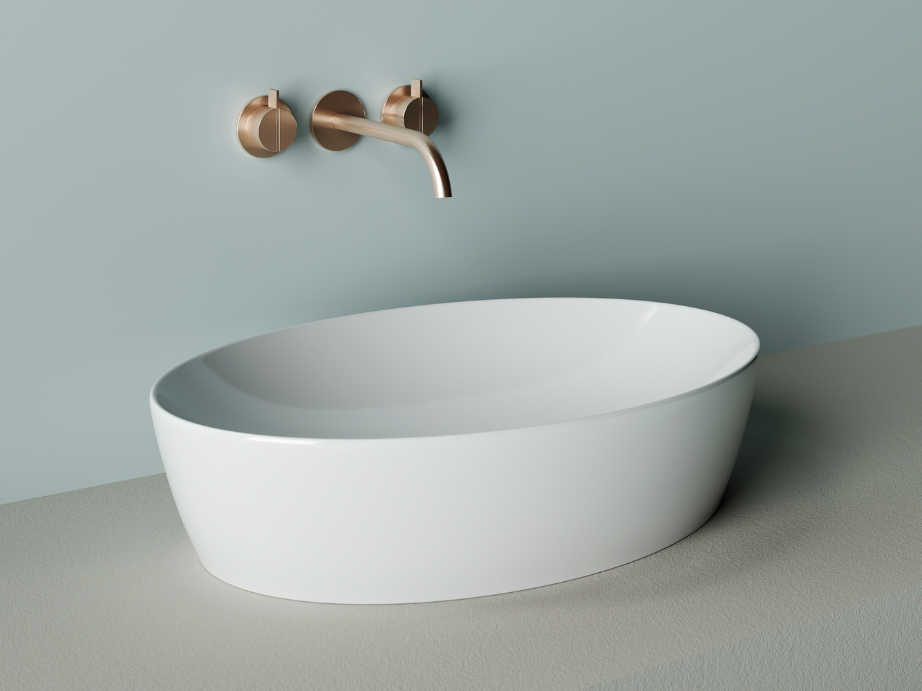 Фото Раковина Ceramicanova Element CN5018 накладная 62,5 × 42 × 14,5 см, белый глянцевый