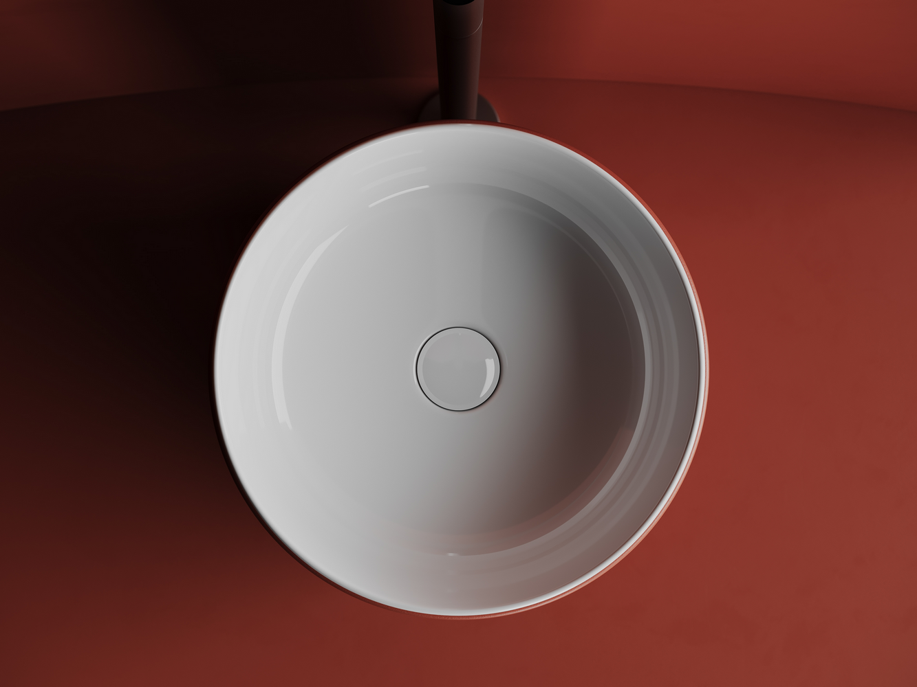 Фото Раковина Ceramicanova Element CN6073 накладная 35,6 × 35,6 × 13,5 см, белый глянцевый