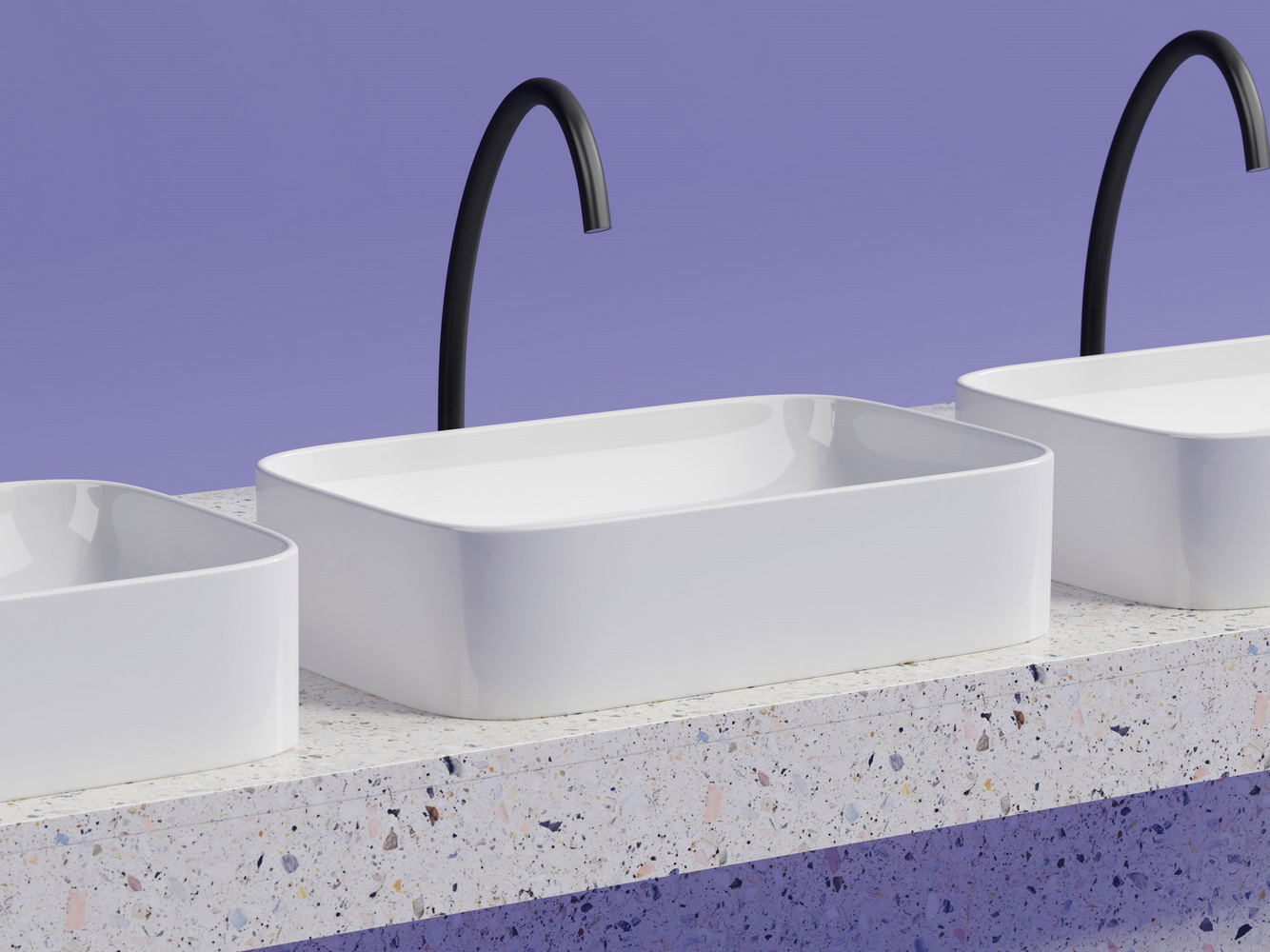 Фото Раковина Ceramicanova Element CN6053 накладная 60,5 × 38 × 15 см, белый глянцевый