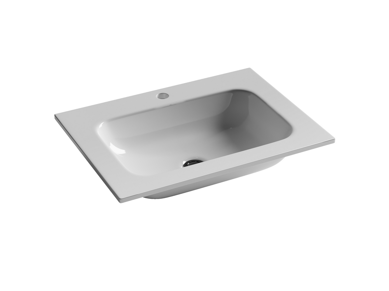 Фото Раковина Ceramicanova Grace CN7011 мебельная 61 × 45,7 × 13,7 см, белый глянцевый