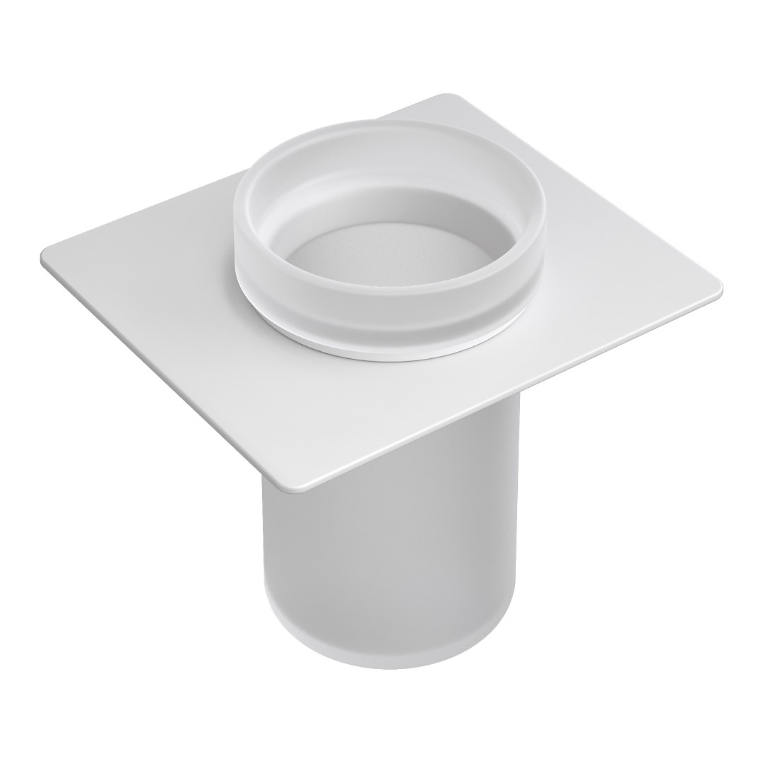 Фото Стакан для полки Boheme Space 10966-W-TUM подвесной белый матовый