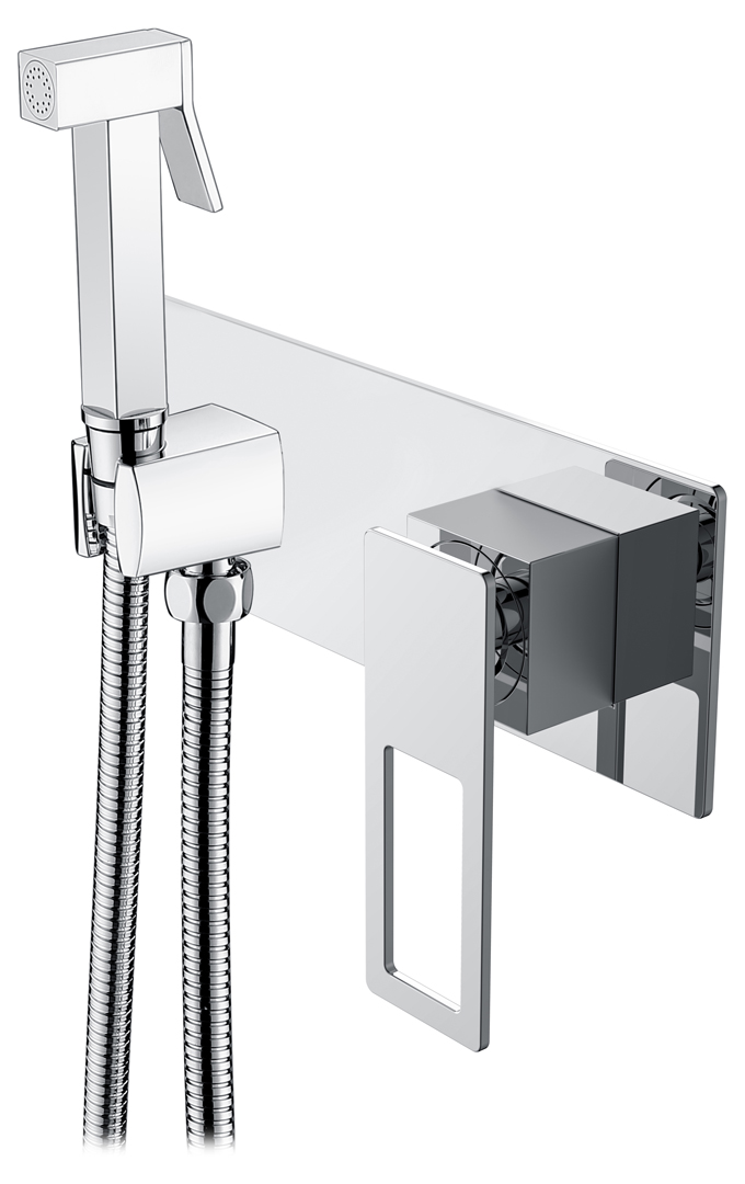 Фото Гигиенический душ Boheme Q 147-CRCR со смесителем хром глянец