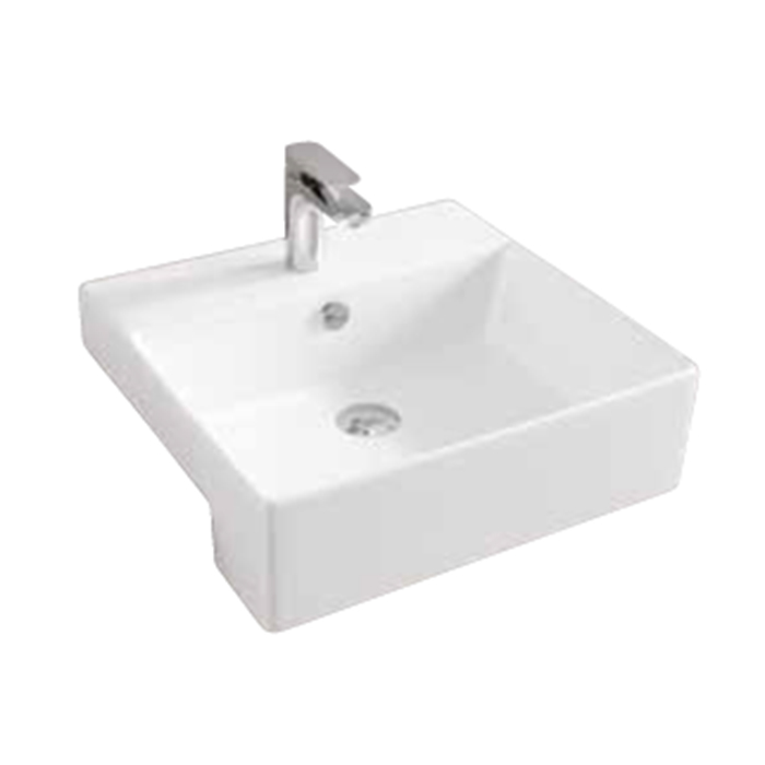 Фото Раковина Artceram Quadro QUL004 01 00 встраиваемая 50 см, цвет белый