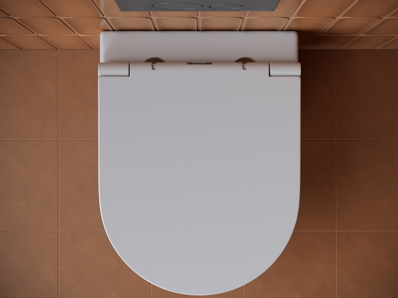 Фото Унитаз Ceramicanova Forma CN3011 безободковый с сиденьем подвесной, белый глянцевый