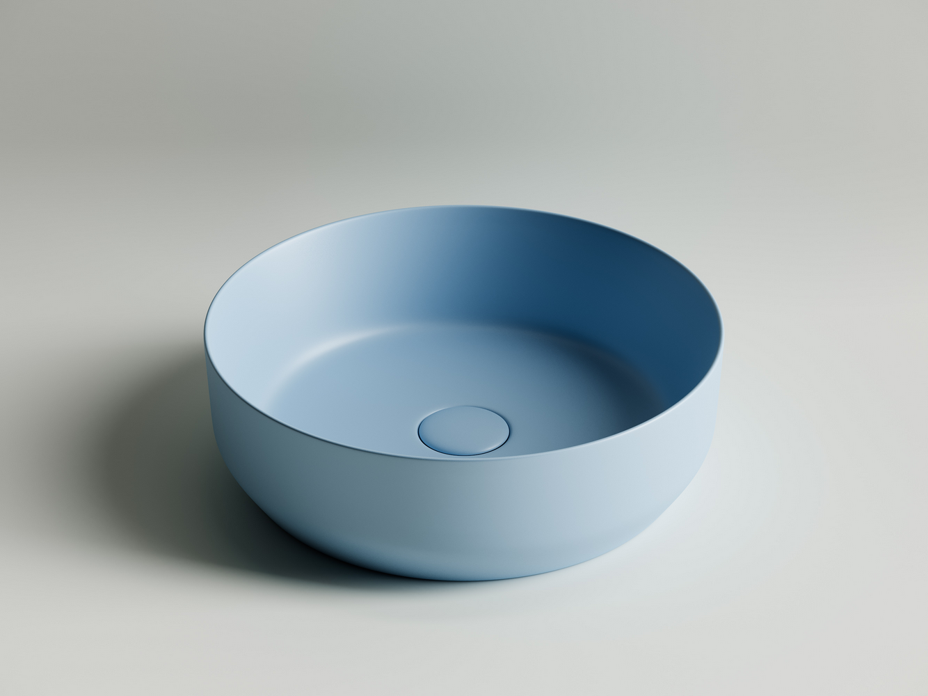 Фото Раковина Ceramicanova Element CN6022ML накладная 39 × 39 × 12 см, голубой матовый