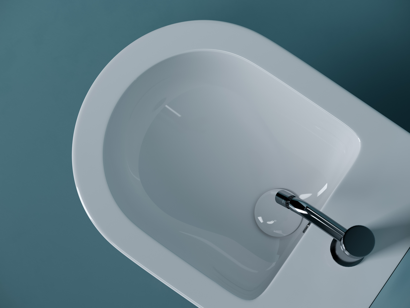 Фото Биде Ceramicanova Uno CN11002 подвесное, белый глянцевый