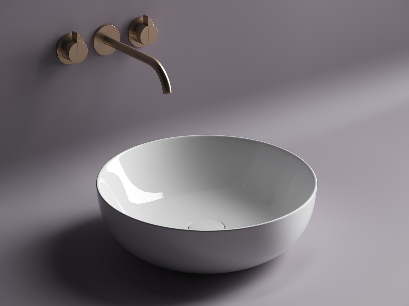 Фото Раковина Ceramicanova Element CN5024 накладная 42 × 42 × 13 см, белый глянцевый