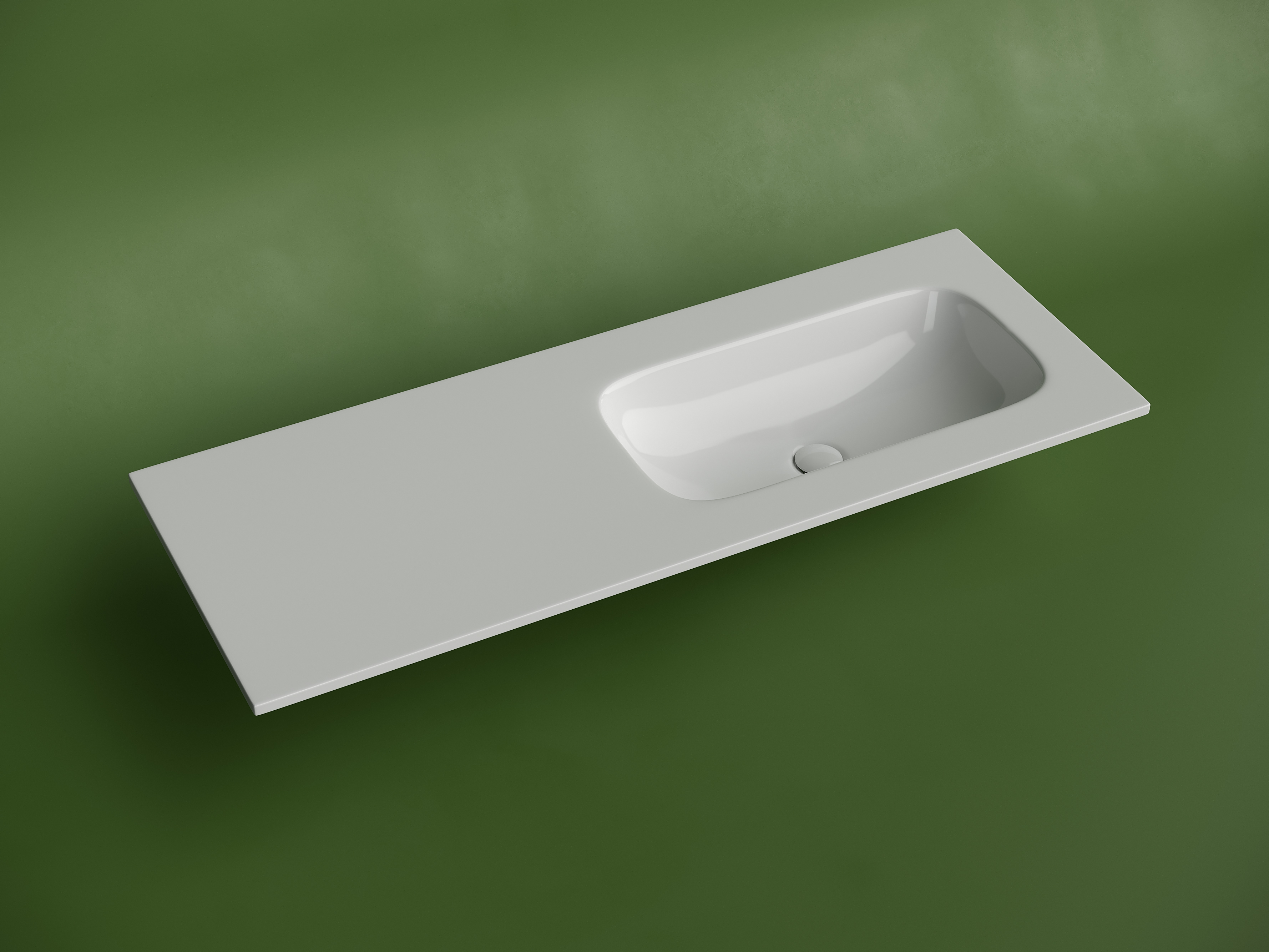 Фото Раковина Ceramicanova Grace CN7021wx мебельная 121 × 45,7 × 13,7 см, белый глянцевый