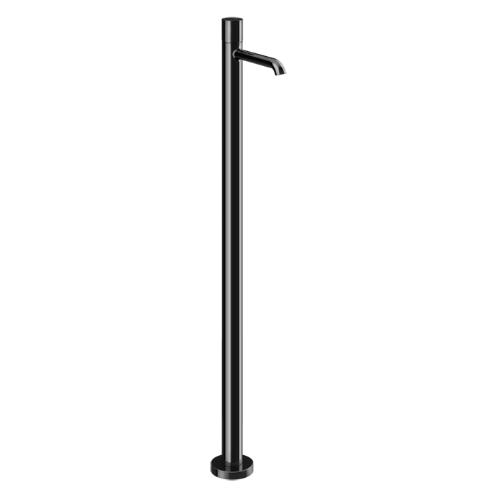 Фото Смеситель Gessi Habito 70095#706 для раковины напольный, черный хром глянец pvd
