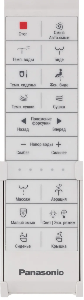 Фото Унитаз-биде напольный Boheme Panasonic 2720, с сиденьем с микролифтом, белый матовый