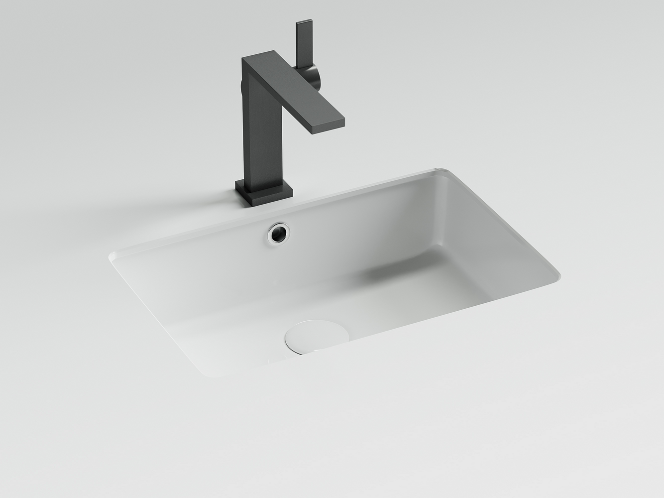 Фото Раковина Ceramicanova Era CN15003 встраиваемая под столешницу 46 × 32 × 15,5 см, белый глянцевый