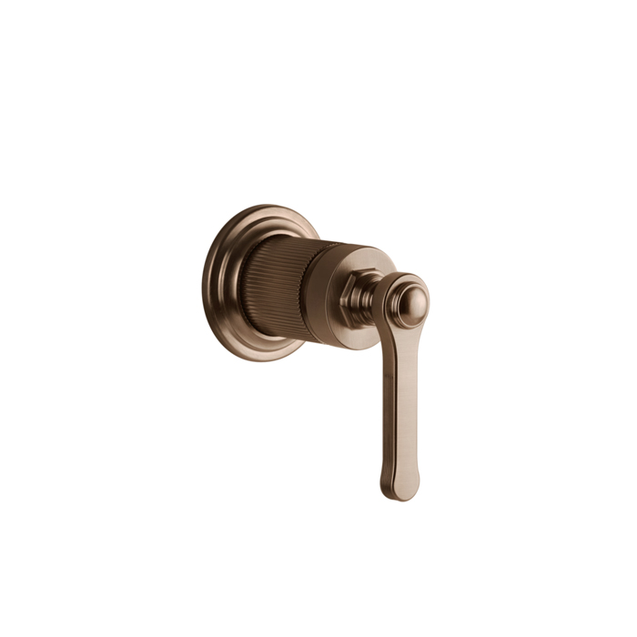 Фото Смеситель Gessi Venti20 65131#708 для душа, медь браш pvd