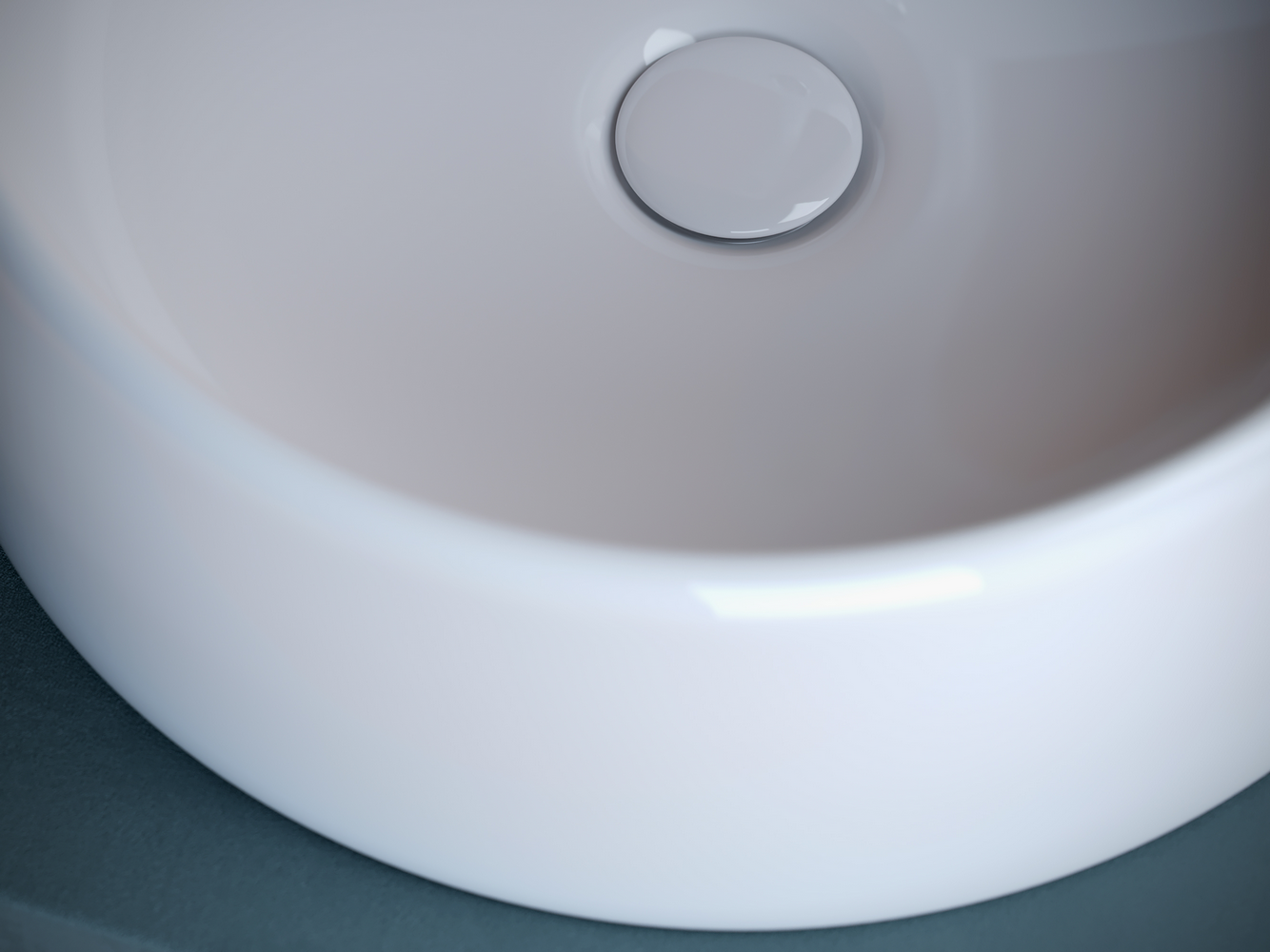 Фото Раковина Ceramicanova Element CN5027 накладная 40 × 40 × 15 см, белый глянцевый