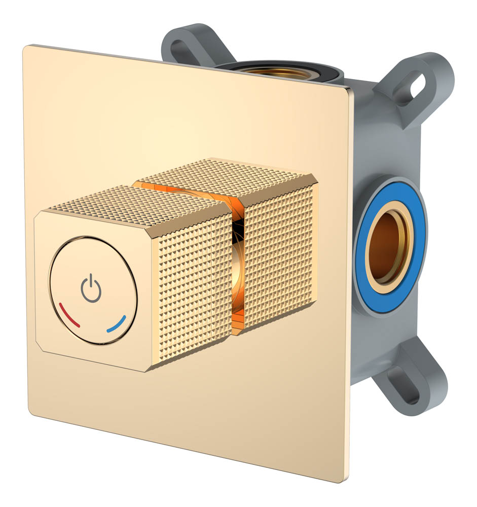 Фото Смеситель для душа Boheme Quad 154-5-G золото глянец