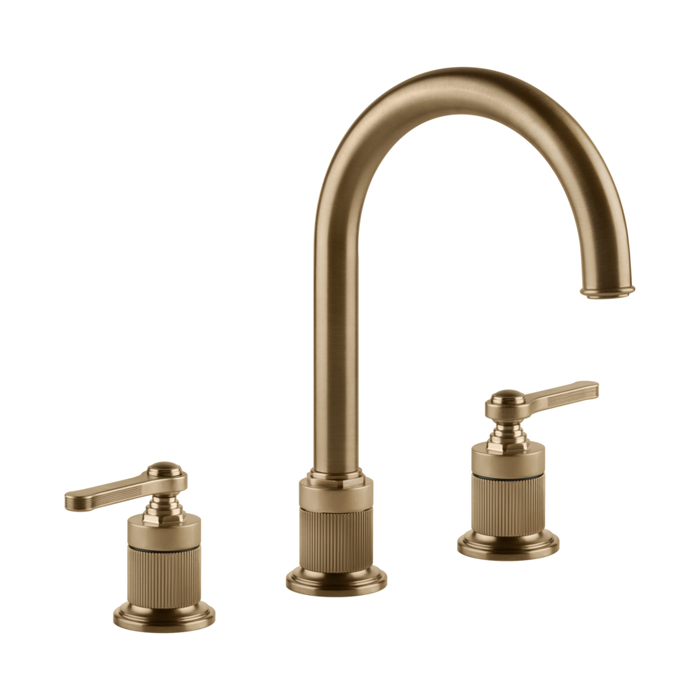 Фото Смеситель Gessi Venti20 65016#726 для раковины, бронза браш pvd