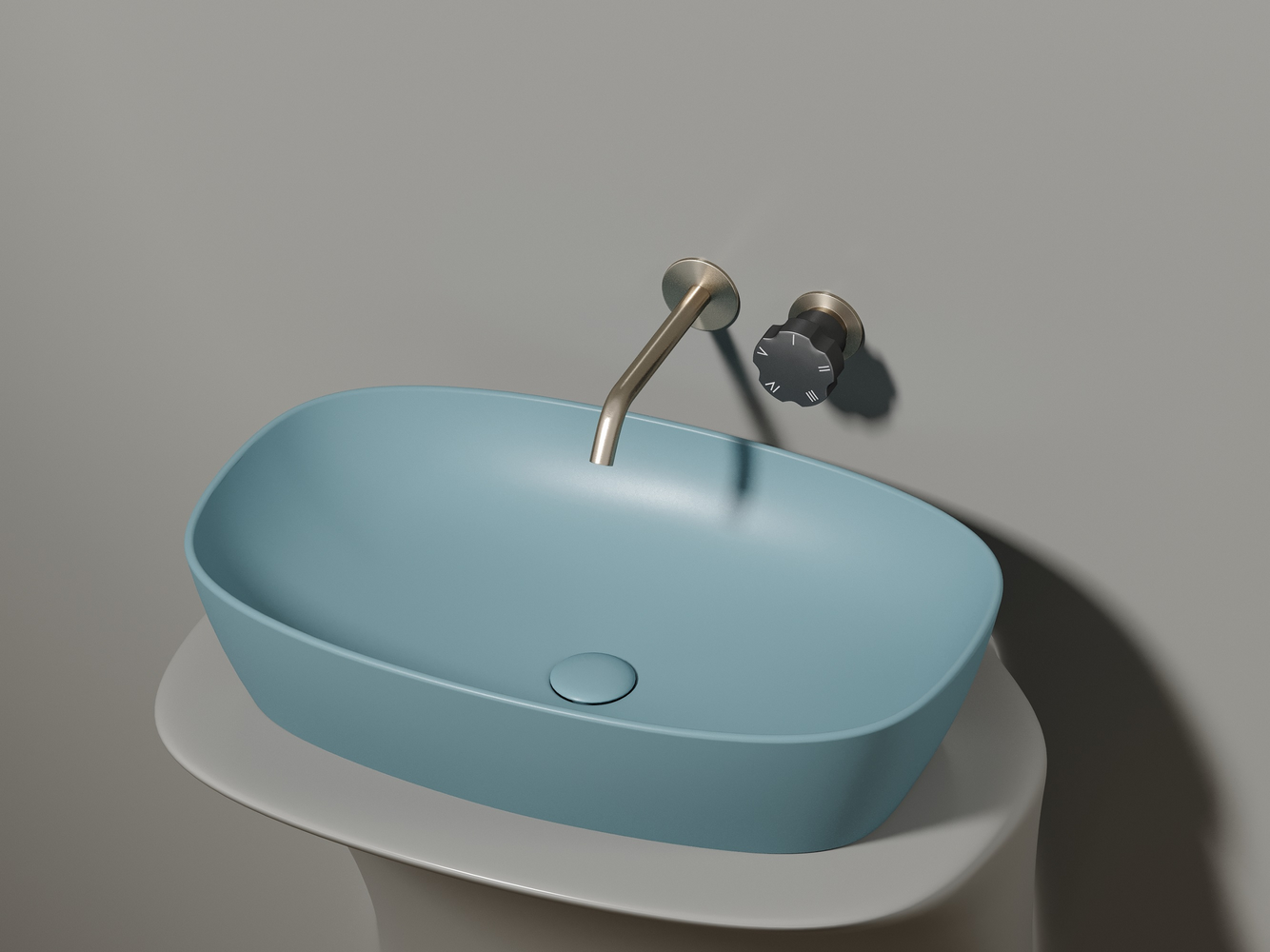 Фото Раковина Ceramicanova Element CN6049MLG накладная 61 × 38,5 × 14 см, зеленый матовый