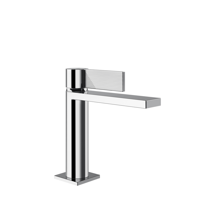 Фото Смеситель Gessi Inverso Rigato 73551#031 для раковины с донным клапаном, хром