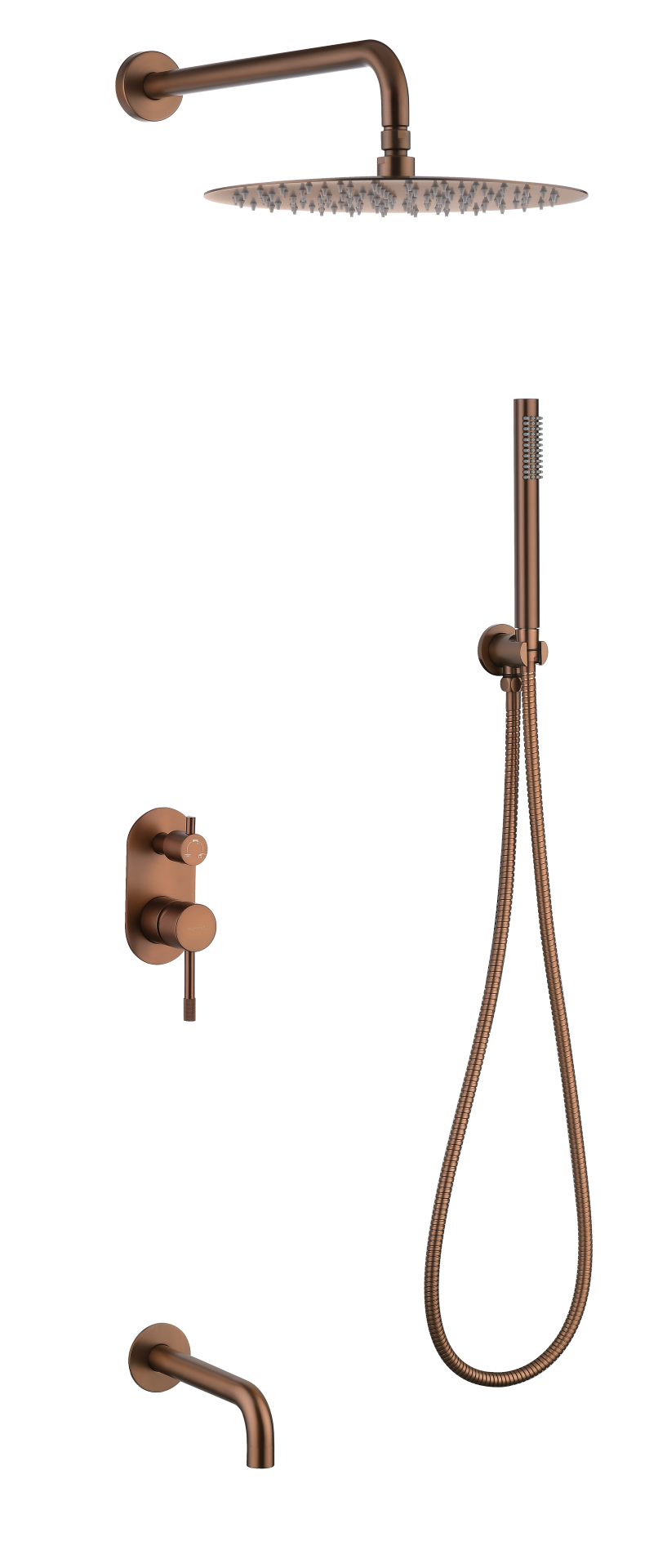 Фото Душевая система Boheme Uno 464-2-BRB бронза браш