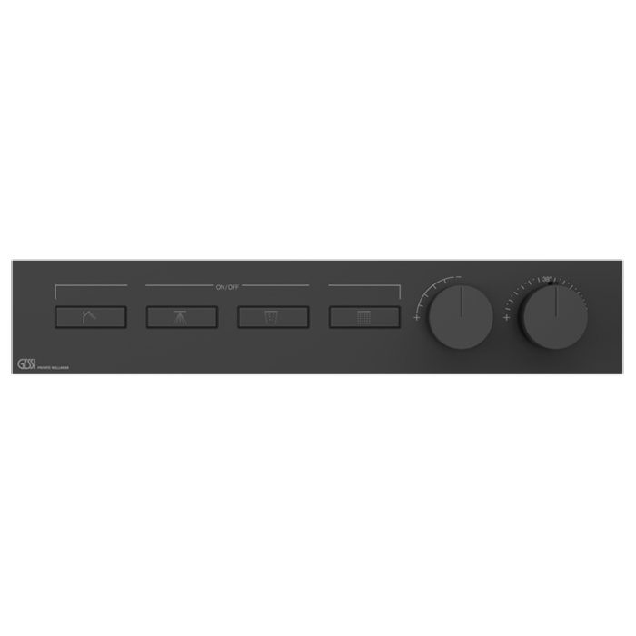 Фото Смеситель Gessi Hi-Fi 63016#299 для душа термостат, черный матовый