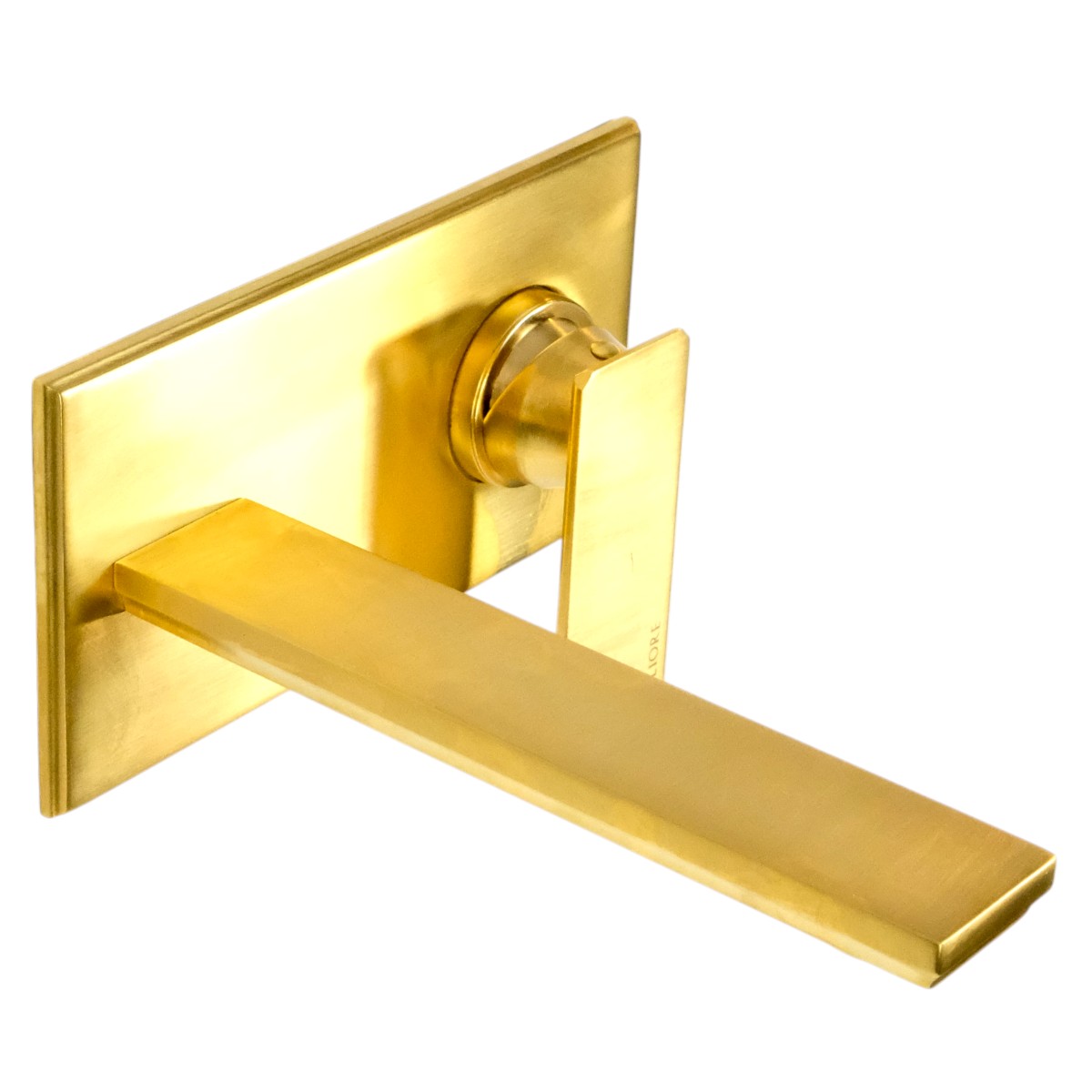 Фото Смеситель для раковины Migliore Atelier 33124 настенный, золото брашированное, излив 18 см