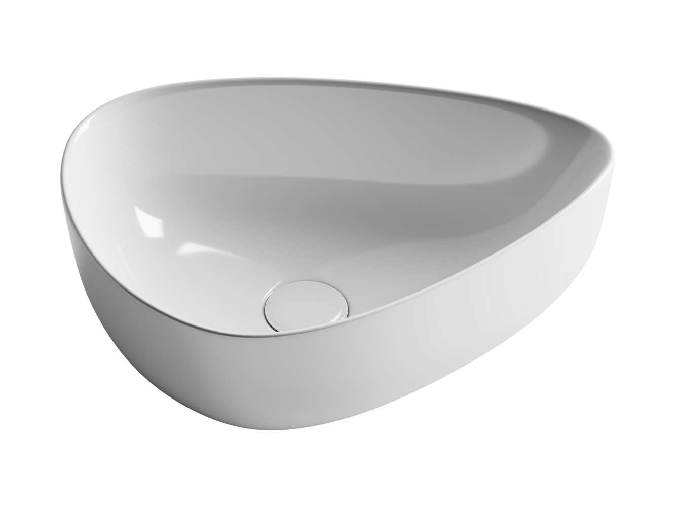 Фото Раковина Ceramicanova Element CN5026 накладная 45,5 × 32 × 15,5 см, белый глянцевый
