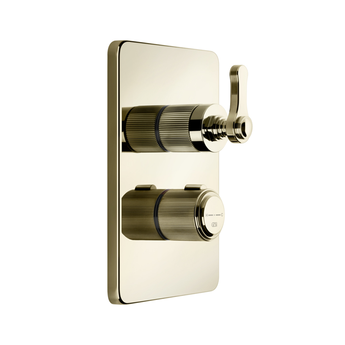 Фото Смеситель Gessi Venti20 65133#710 для душа термостат, латунь глянец pvd
