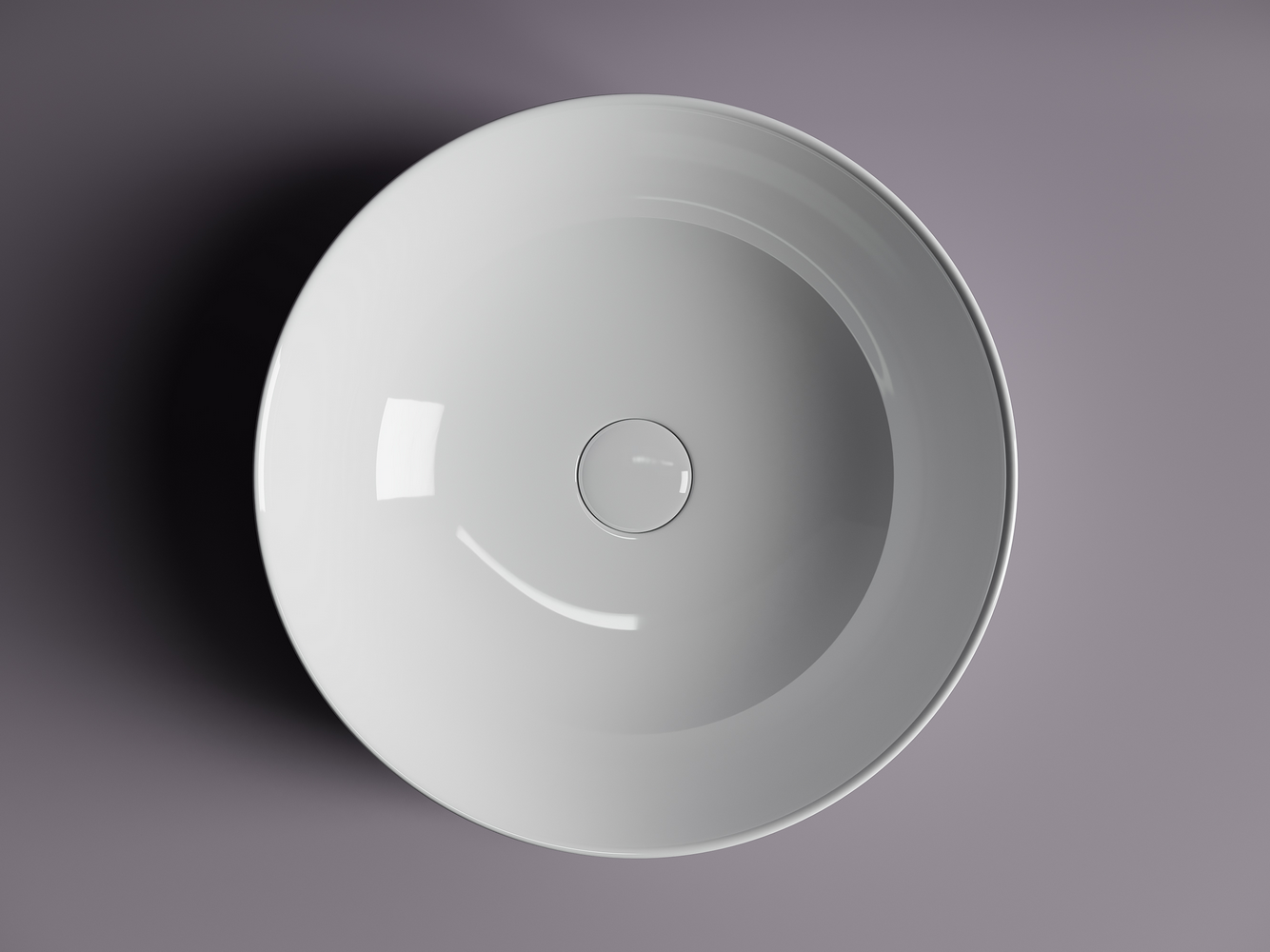 Фото Раковина Ceramicanova Element CN5024 накладная 42 × 42 × 13 см, белый глянцевый