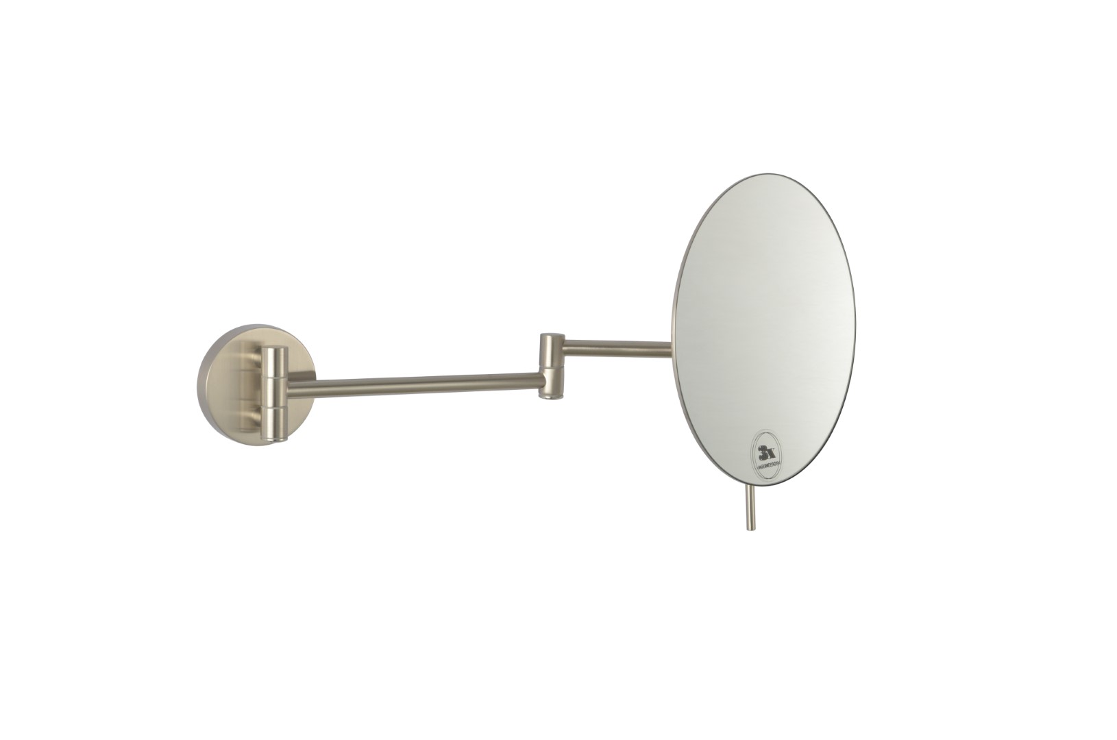 Фото Косметические зеркало Boheme 508-NB настенное увел 3Х Nikel Brush, никель матовый