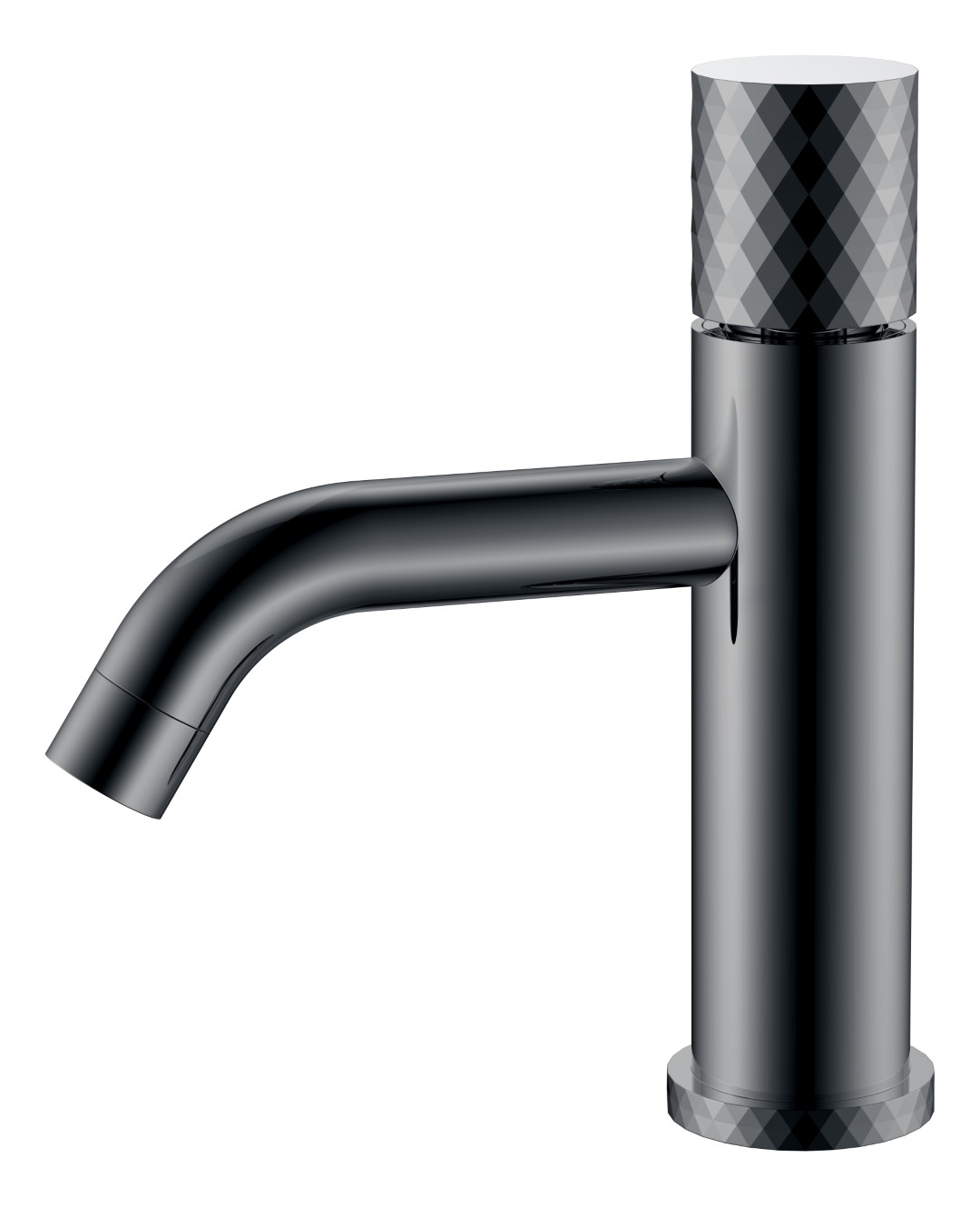 Фото Смеситель для раковины Boheme Stick 121-SGM графит глянец