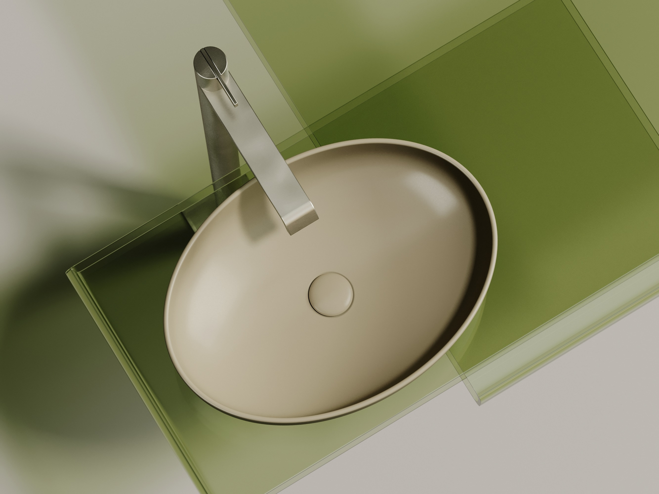 Фото Раковина Ceramicanova Element CN6056MC накладная 50,2 × 36,3 × 14,5 см, капучино матовый