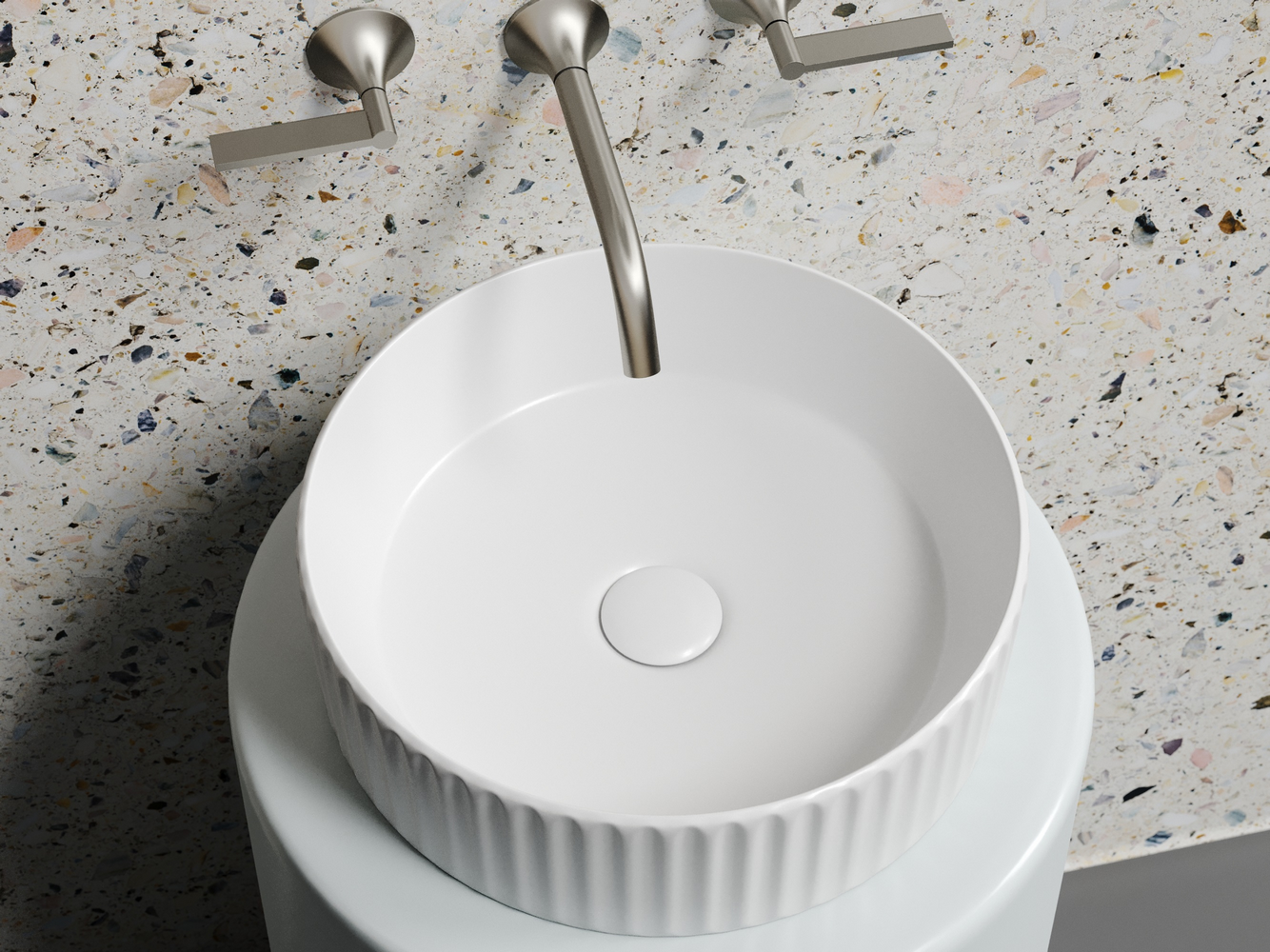 Фото Раковина Ceramicanova Element CN6057MW накладная 36 × 36 × 11,5 см, белый матовый