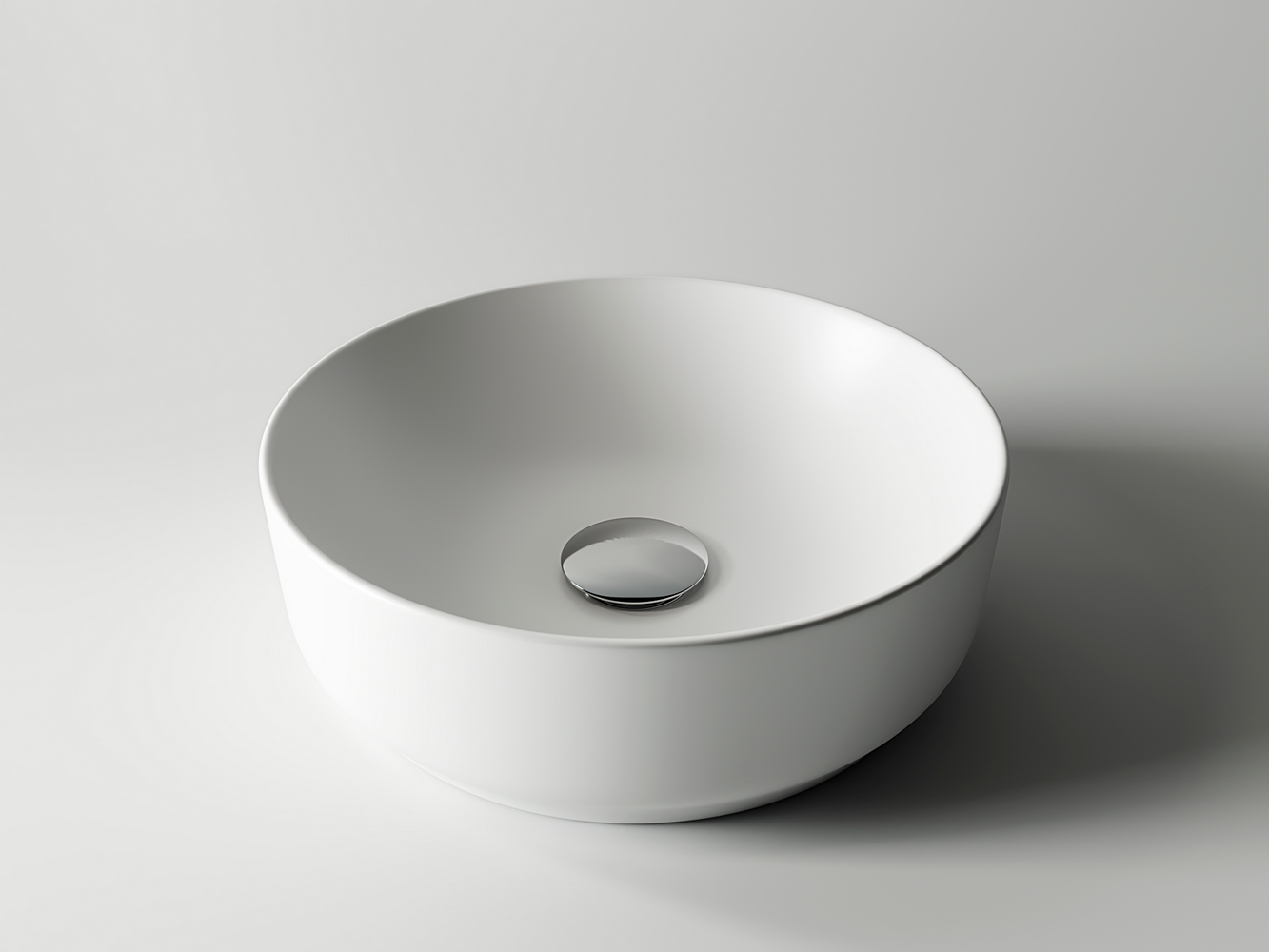 Фото Раковина Ceramicanova Element CN6006 накладная 35 × 35 × 12 см, белый матовый