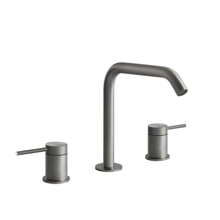 Фото Смеситель Gessi Gessi316 54412#239 для раковины, нержавеющая сталь браш