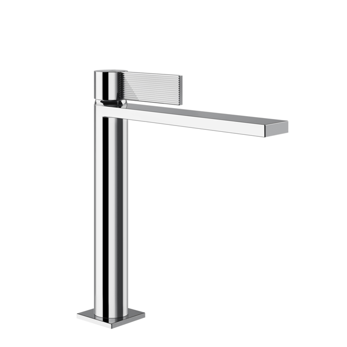 Фото Смеситель Gessi Inverso Rigato 73555#031 для раковины с донным клапаном, хром