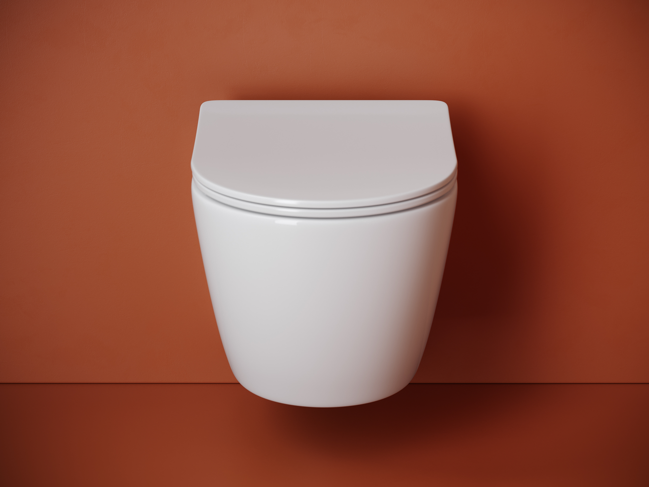 Фото Унитаз Ceramicanova Uno CN11001T с сиденьем подвесной, белый глянцевый