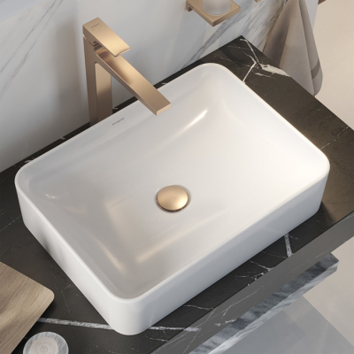 Фото Раковина-чаша Hansgrohe Xuniva Q 60168450 без перелива 55х40 см