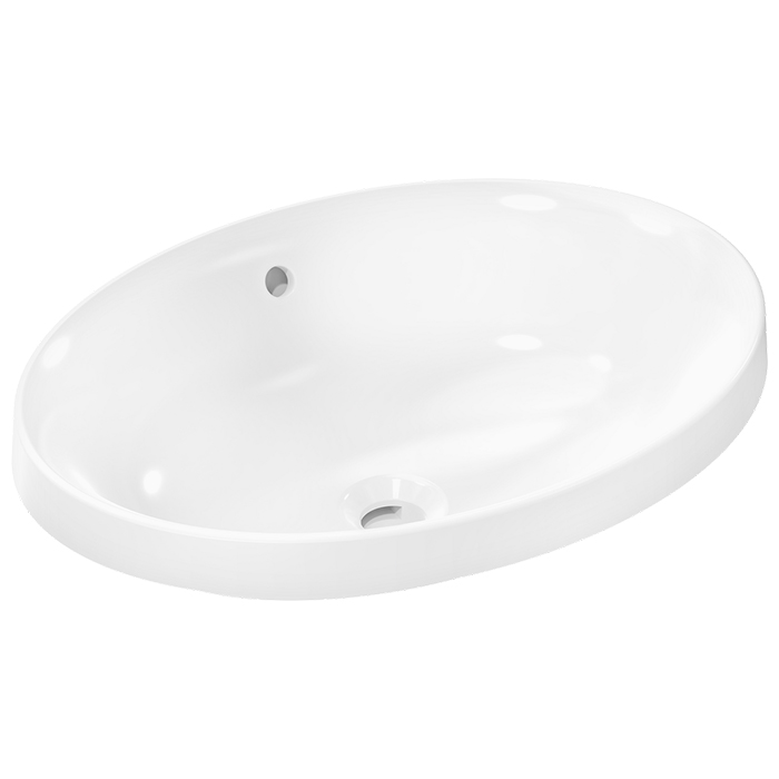 Фото Раковина Hansgrohe Xuniva 60156450 встраиваемая 55 см, цвет белый