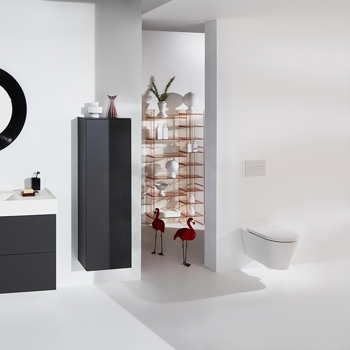 Фото Унитаз подвесной Laufen Kartell 8.2033.7.400.000.1, безободковый, без сиденья, белый глянцевый
