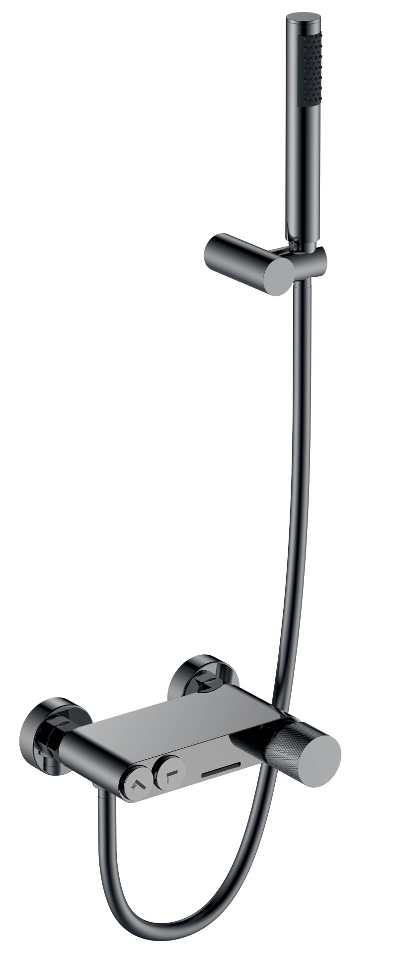 Фото Смеситель для ванны Boheme Stick 123-SGM.2 графит глянец