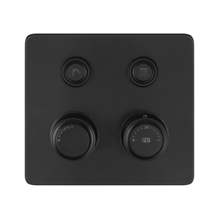 Фото Смеситель Gessi Hi-Fi Eclectic 65232#299 для душа термостат, черный матовый