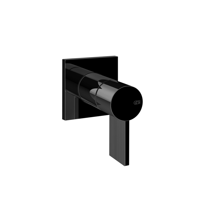 Фото Смеситель Gessi Inverso Rigato 73509#706 для раковины, черный хром глянец pvd