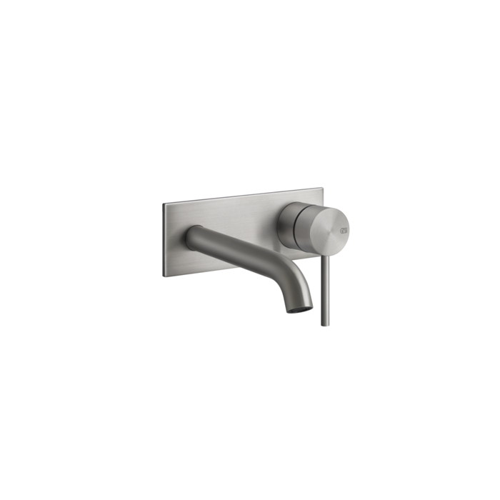 Фото Смеситель Gessi Gessi316 54088#239 для раковины с изливом, нержавеющая сталь браш