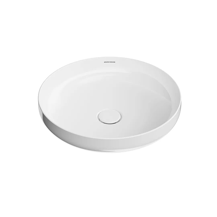 Фото Раковина Kerama Marazzi Safi KMSFWb46GWh0 накладная 46 см, цвет белый глянцевый