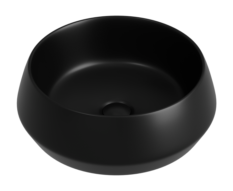 Фото Раковина Ceramicanova Maya CN12004MB накладная 40 × 40 × 14 см, черный матовый