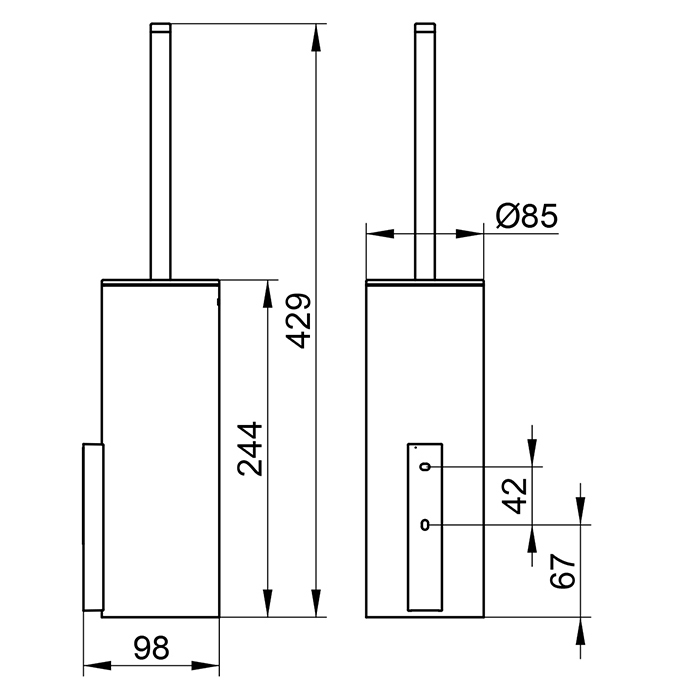 Фото Ершик Keuco Edition 400 11564019000 подвесной хром