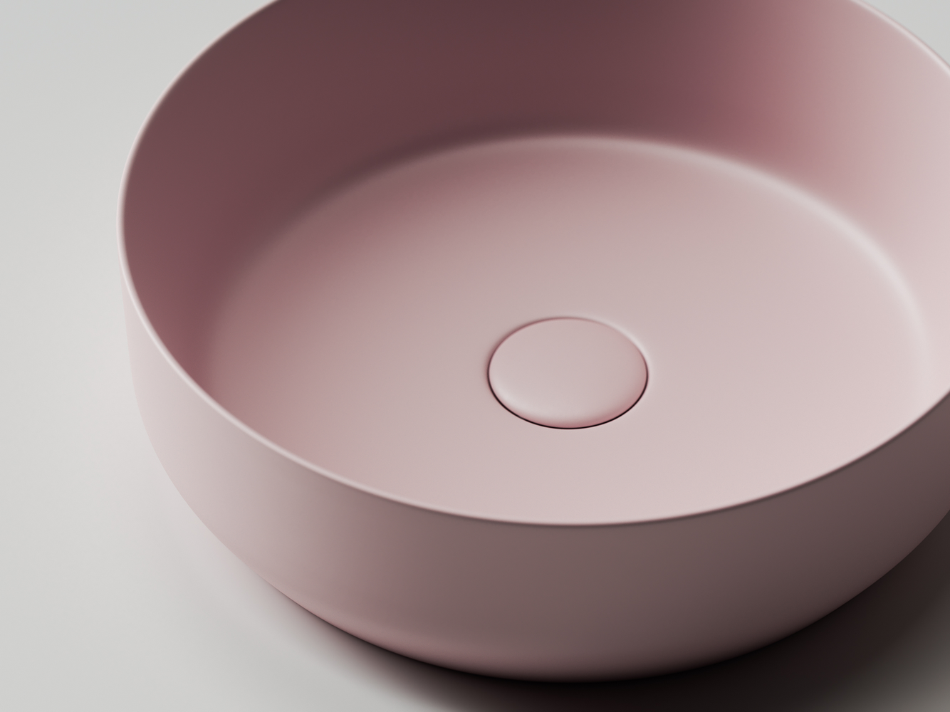 Фото Раковина Ceramicanova Element CN6022MP накладная 39 × 39 × 12 см, розовый матовый